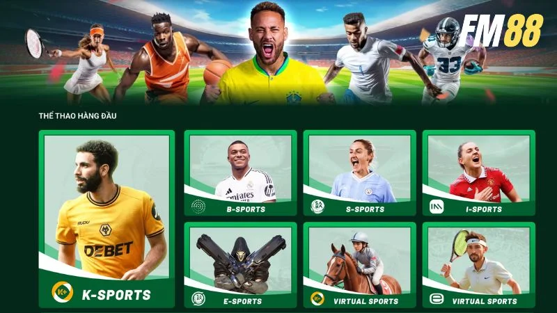 Sảnh sports của nhà cái cho phép bet thủ đặt cược đa dạng kèo thể thao kịch tính