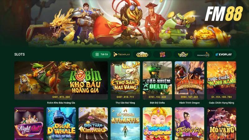 Kho tàng game slot phong phú của thương hiệu chưa khiến hội viên nào thất vọng